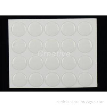 Eco - Friendly 18mm 3D Circle Clear Epoxy Bubble Stickers G